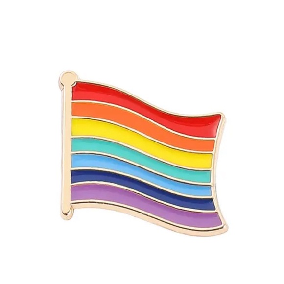 3/$15 LGBTQ Pride Rainbow Flag Pin Brooch - Picture 1 of 5